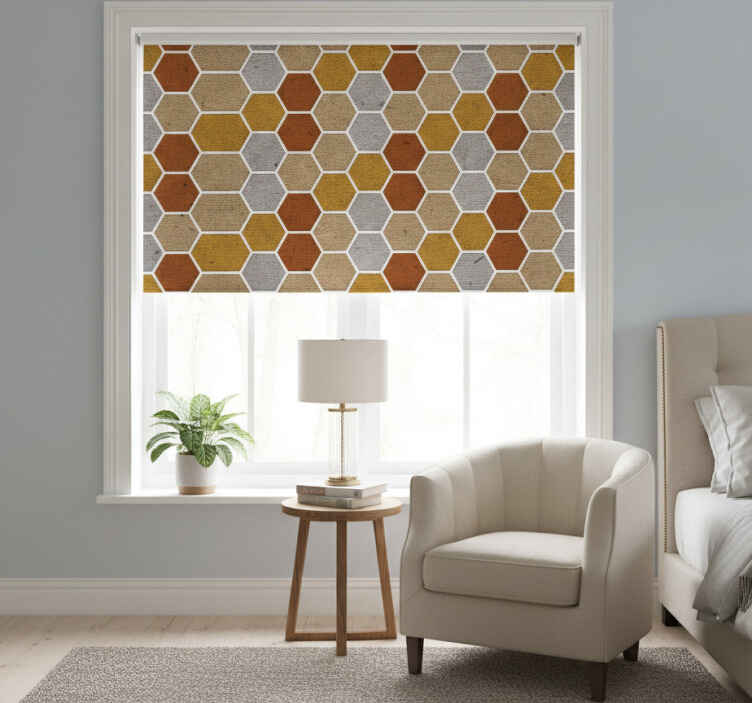 Blind bedroom honeycomb texture - TenStickers
