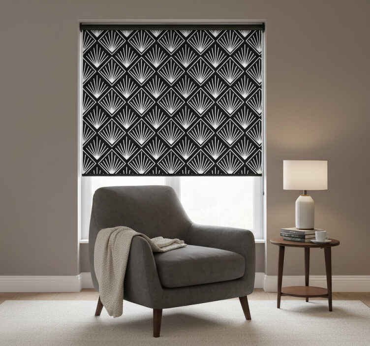 Blind bedroom black and white - TenStickers