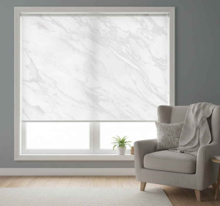 Rollo fenster weiß ästhetisches marmor wandbild - TenStickers