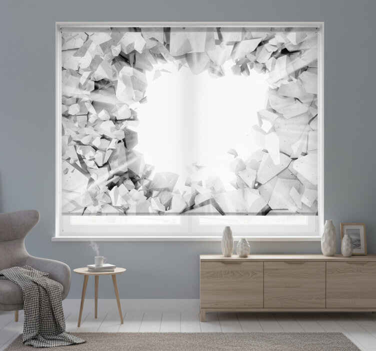 White window blind let me be free - TenStickers