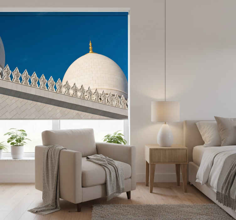 White window blind emirates sheikh zayed style - TenStickers