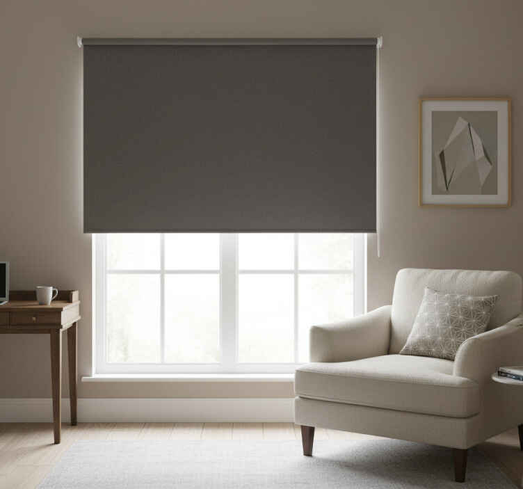 Living room blind in cracked pepper color - TenStickers
