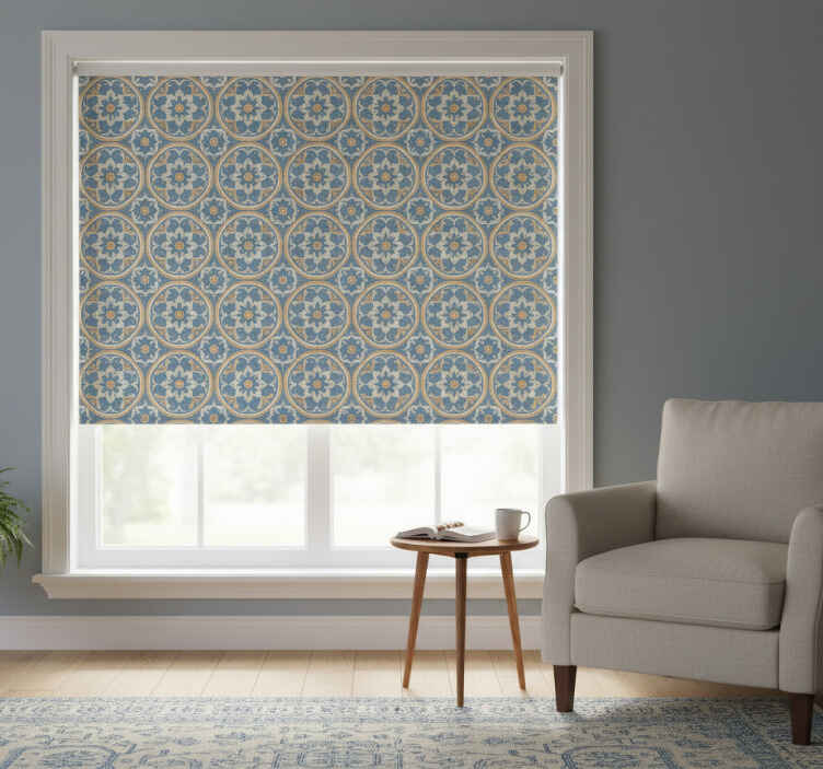 Living room blind azulejo style mat - TenStickers