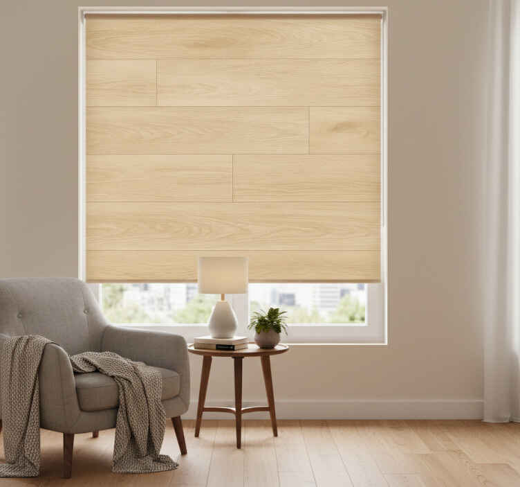 Light wood living room blind - TenStickers