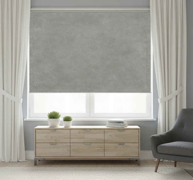 Living room blind in modern grey concrete - TenStickers
