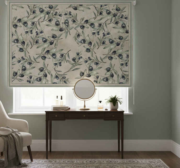 Living room blind in dark elegant design - TenStickers