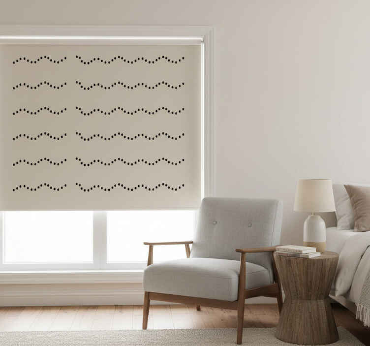 Living room blind with ground stones design - TenStickers