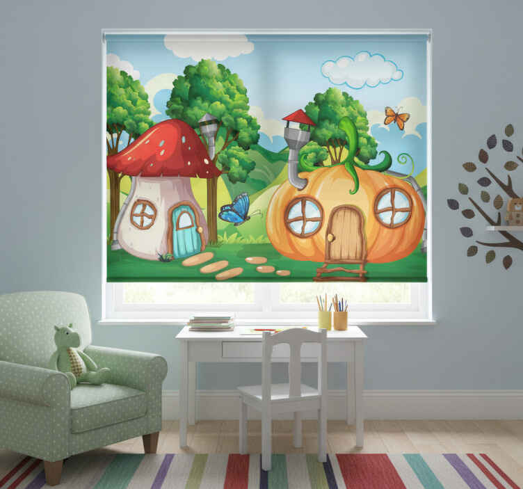 Blind children wall mural fantasy forest - TenStickers