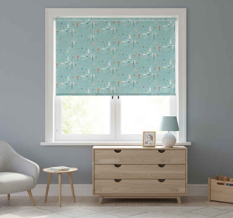 Rollo fenster kinderzimmer geometrischer nordic stil - TenStickers