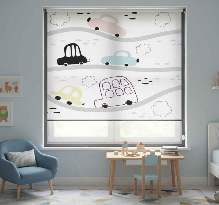 Rullgardin barn for barnens fordon och vägar - Tenstickers