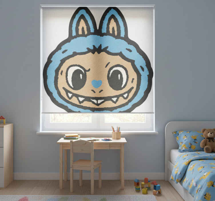 Rollo fenster kinderzimmer im blue labubu design - TenStickers