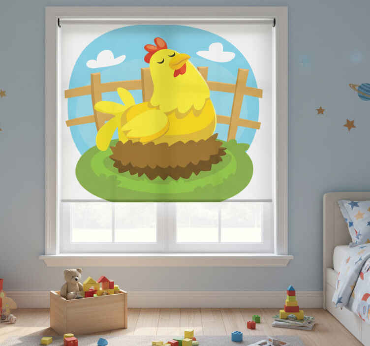 Rollo fenster kinderzimmer legende henne - TenStickers