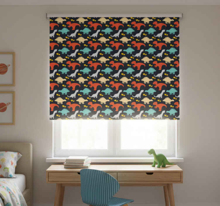 Store enrouleur chambre enfant motif dinosaures - TenStickers