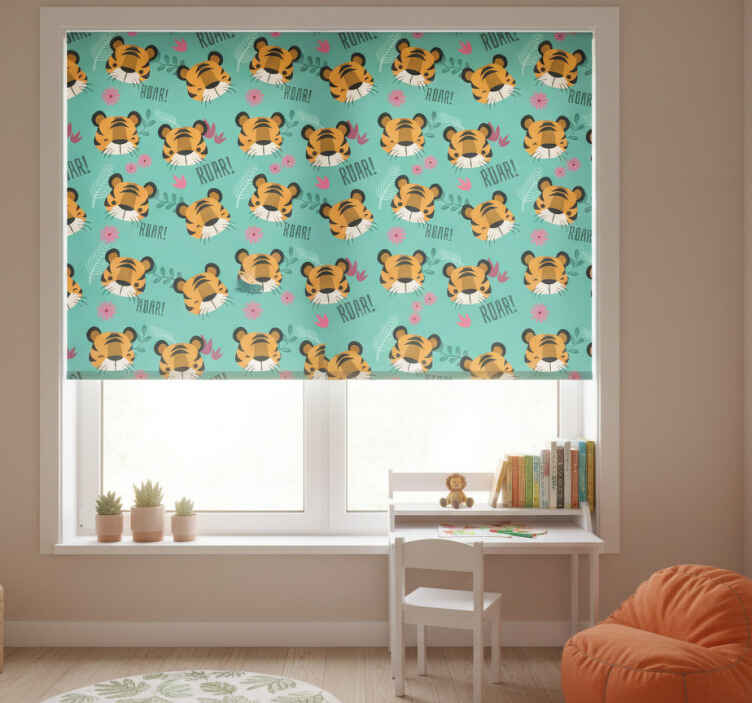 Store enrouleur chambre enfant motif tigres - TenStickers