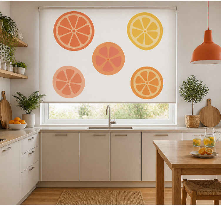 Store enrouleur fruits et légumes agrumes - TenStickers