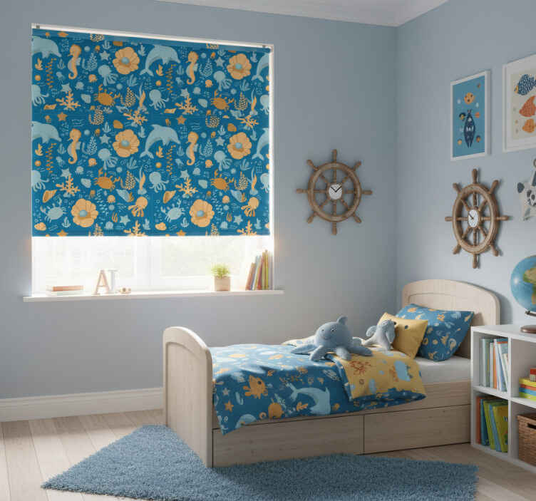 Store enrouleur chambre enfant dessin animé marin - TenStickers