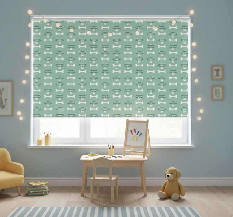 Kids roller blind amazingly bright dog pattern - TenStickers