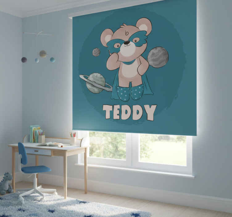 Rollo fenster kinderzimmer bärenheld - TenStickers