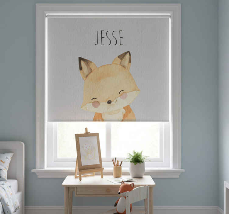 Rollo fenster kinderzimmer fuchs design - TenStickers