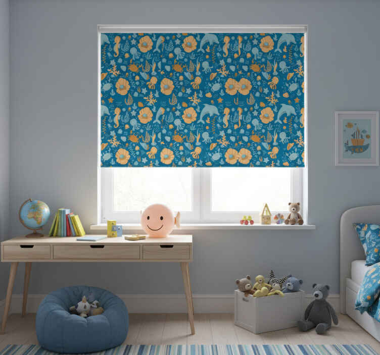 Rollo fenster kinderzimmer meeres cartoon - TenStickers