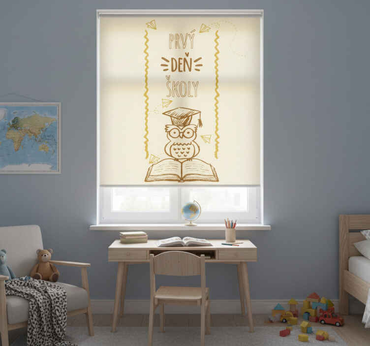 Rollo fenster kinderzimmer einschulung design - TenStickers