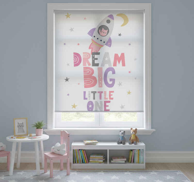 Rollo fenster kinderzimmer träume groß kleines kind - TenStickers