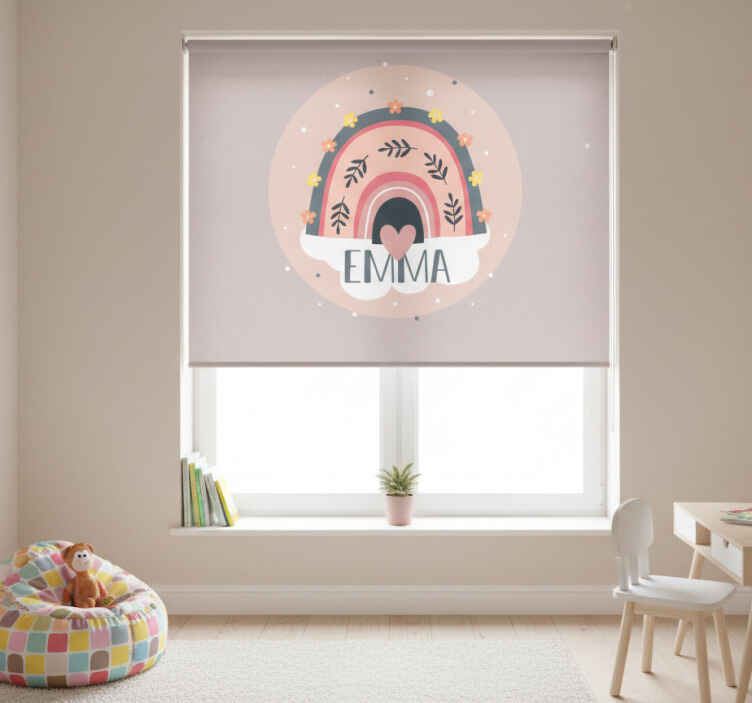 Rollo fenster kinderzimmer regenbogen kinder - TenStickers