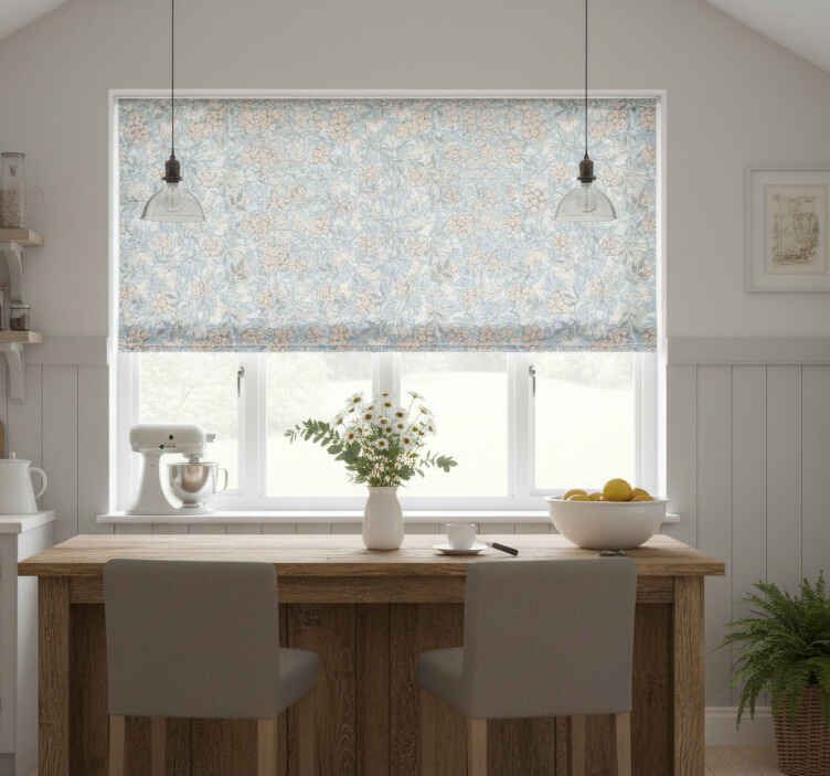 Toile fenêtre cuisine fleur marguerite vintage - TenStickers