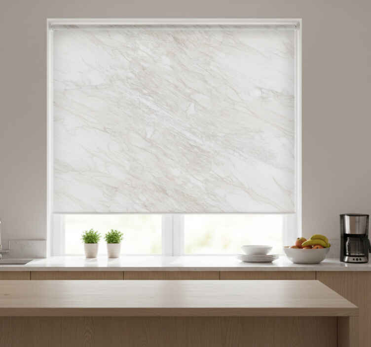 Toile fenêtre cuisine effet marbre - TenStickers