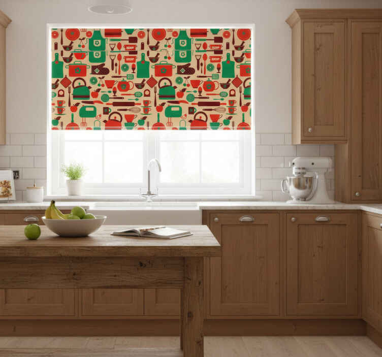 Toile fenêtre cuisine vinyle pour meuble de cuisine - TenStickers