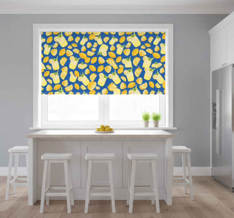 Toile fenêtre cuisine jus de citron réfrigérateur - TenStickers