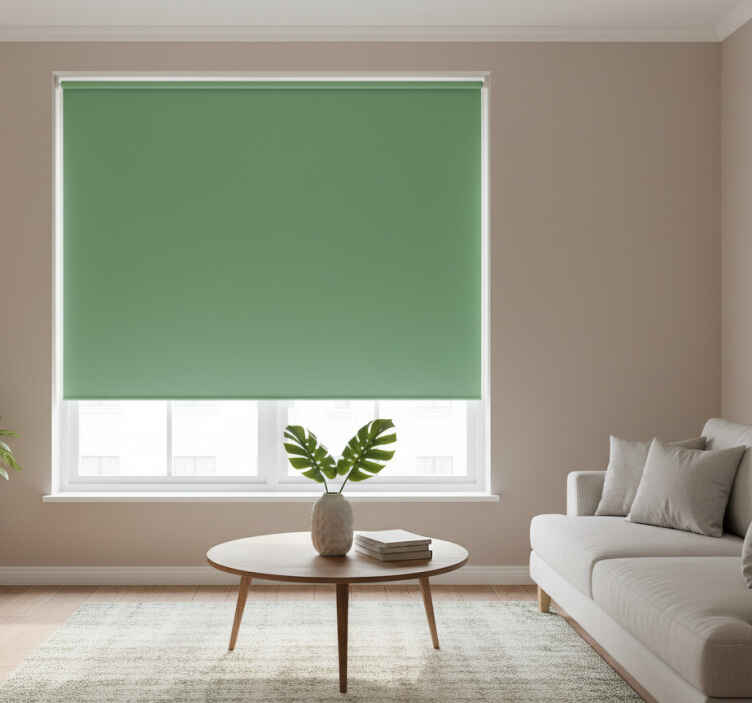 Rollo fenster grün für ein grünes ambiente - TenStickers