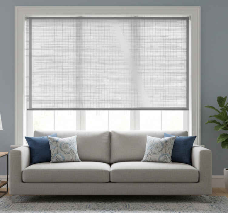 Grey blind with gray stripes - TenStickers
