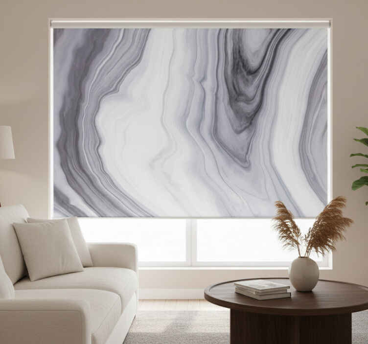 Grey blind with white and black marble effect - TenStickers