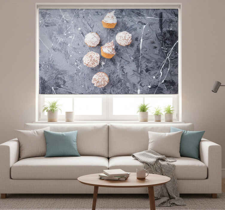 Grey blind creamy cupcakes - TenStickers