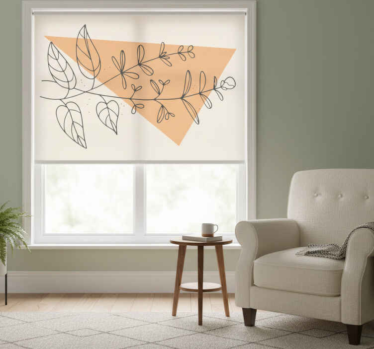 Rollo fenster beige im französischen gartenstil - TenStickers