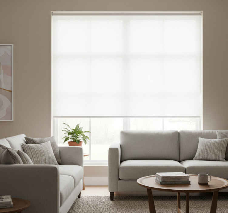 Black roller blind white roller blind - TenStickers