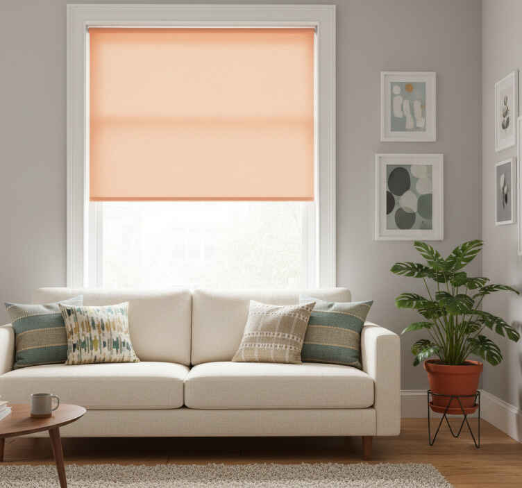 Toile fenêtre orange lumineuse et chaleureuse - TenStickers