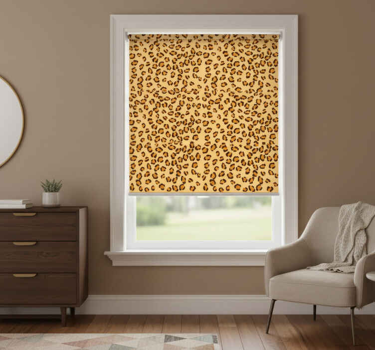 Rulou geam cameră imprimeu leopard - TenStickers