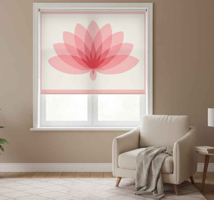 Rulou geam cameră floare de lotus single - TenStickers