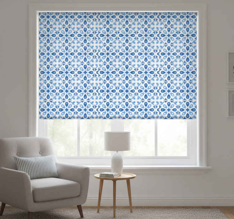 Bedroom roller blind in waterhouse blue - TenStickers