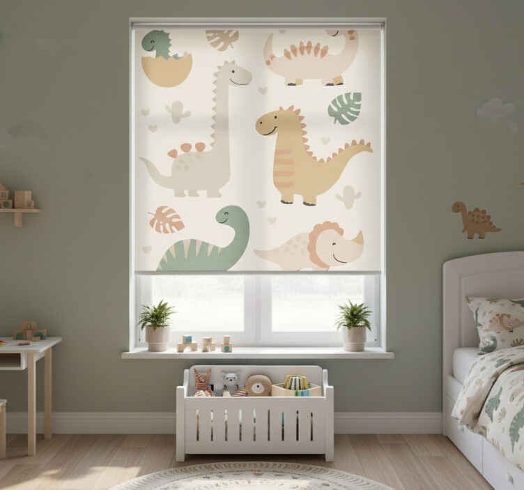 Blind children beige jurassic design - TenStickers