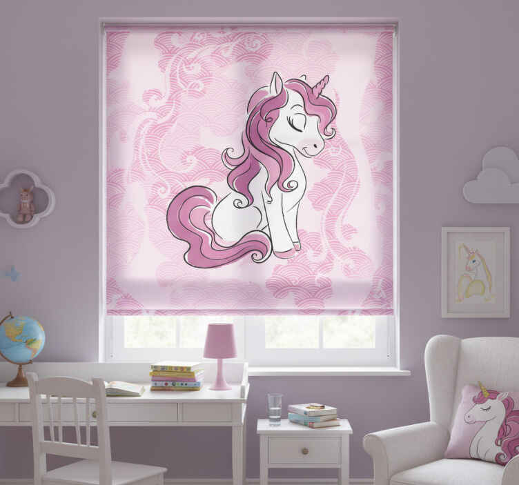 Blind children unicorns leaping through clouds - TenStickers