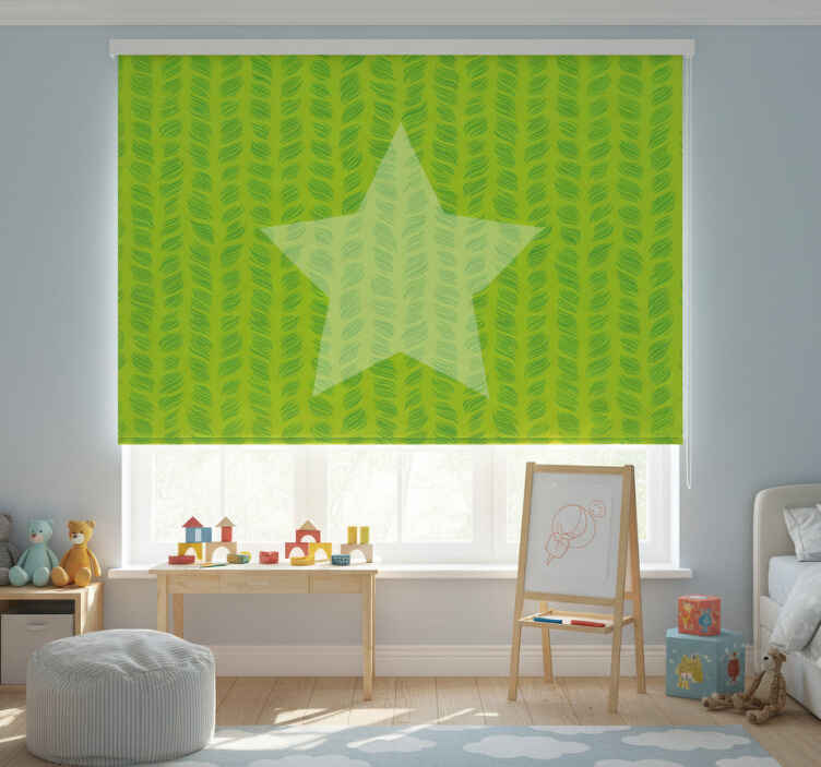 Blind children vinyl rug star in a circle - TenStickers