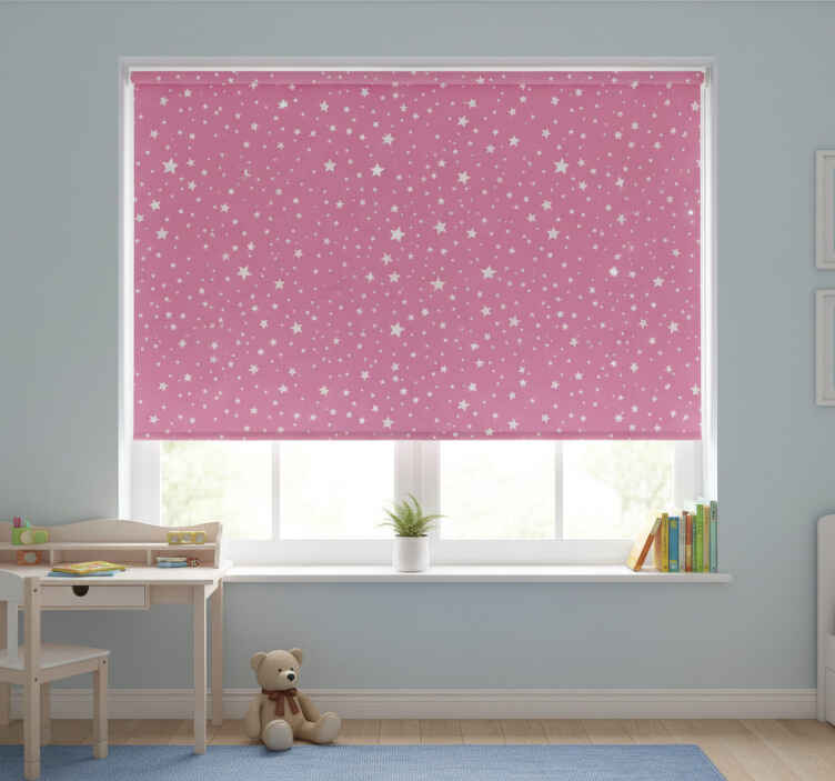 Blind children pink stars round - TenStickers