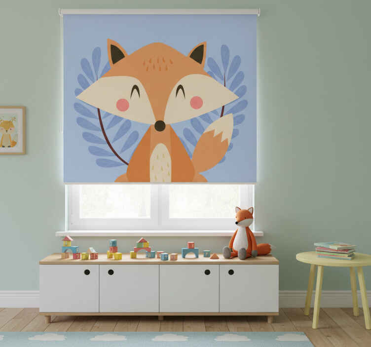 Blind children smart fox pastel colors - TenStickers
