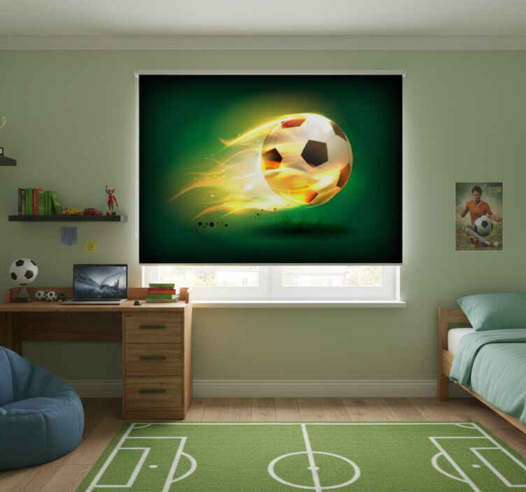 Blind children cool football on fire - TenStickers
