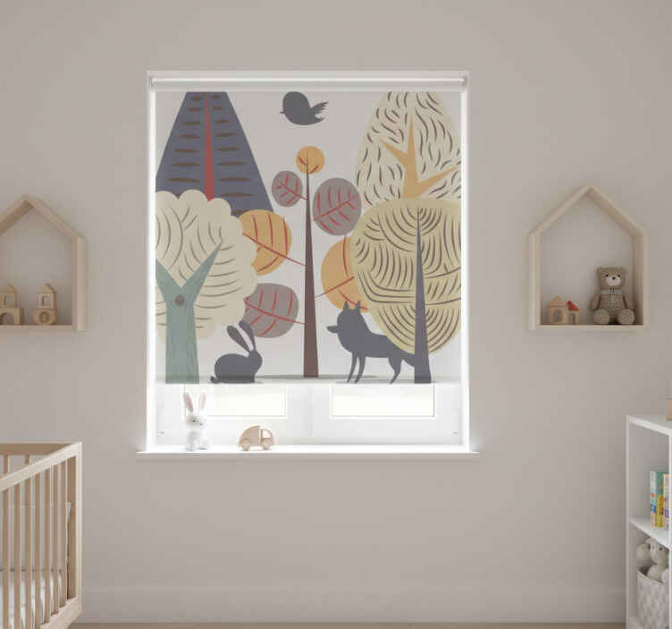 Blind children pastel joyful forest - TenStickers