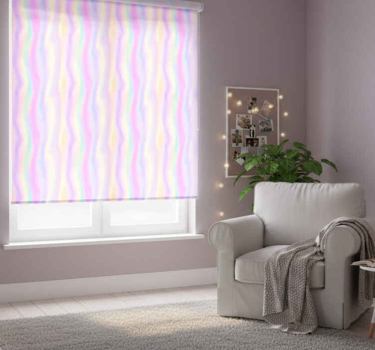 Estor enrollable juvenil efecto tornasol para mueble - TenVinilo
