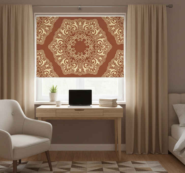 Rollo fenster beige im antiken russischen stil - TenStickers